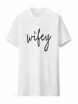 Wife T Shirt Bride To Be For Bridal Shower Engagement Wedding Vintage Washed Designer Clothes Casual Slightly Graphic S įvairiaspalvis