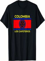 COLOMBIA SOCCER FUTBOL JERSEY SHIRT LOS CAFETEROS T-Shirt S įvairiaspalvis