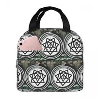 Him Band Album Heartagram Ville Valo Cool Insulated Lunch Bag for Women Kids Portable Food Boxes Thermal Lunch Box Tote One Size