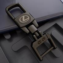 Lexus Emblem Car Keychain Badge For Lexus IS200T IS250 IS300 RX300 LX570 ES350 CT NX GS ISF RX ES Keyring Metal Key Chain Ring