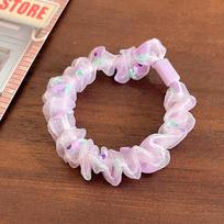 Regular Hair Band Korean Fungus Lace Ponytail Rubber Band Simple Floral Small Intestine Ring Headrope Hair Accessories Women