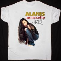 Alanis Morissette Singer Gift For Fan White Unisex T-Shirt Graphic Tee S