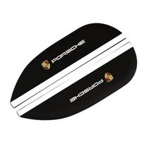 2 vnt. automobilio galinio vaizdo veidrodėlio apsauga nuo lietaus Silikoninė apsauginė lipdukas Porsche Cayenne Panamera Macan 911 718 Taycan Boxster Cayman 918 black