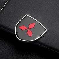 For Mitsubishi Lancer Lancer ASX Pajero Mirage exzos Pajero 4 New 1pcs 3D Meta Car body Emblem Badge Auto Sticker Accessories juoda