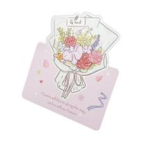 Romantic 3D Greeting Card Pop Up Love Rose Blessing Card with Envelope Thank You Cards Wife Girlfriend Gift