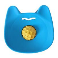 Pet Lick Bowl Slow Feeder Bowl with Rolling Ball Dog Dish with Non-Slip Base Cat Licking Toy for Liquid Treats Yogurt Bone Broth A mėlyna