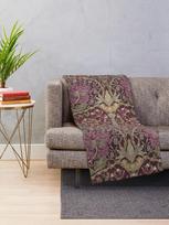Elegantiškas William Morris pledas Kalėdinė puošmena Mielas languotas Svertiniai pledai ir paprasti pledai Pledai 100X150CM gray
