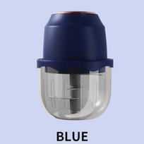 350ML Food Chopper Electric Meat Grinder Garlic Masher USB Multifunction Slicer Blender Kitchen Food Processor mėlyna