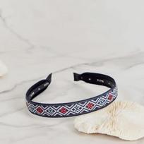 Lara Maia Diamond Pattern Headband 2-Tag Gray MAIAHB081 3306198 Navy