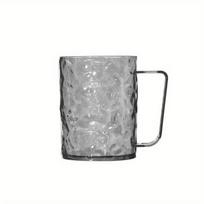 1PC Light Luxury Mouthwash Cup High Appearance Brush Cup Transparent Cup Couple Set Toothbrush Cup Home Wash Cup Glacier Pattern pilka spalva