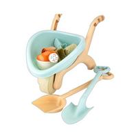 Children Beach Toys for Sand Digging Cart Toy for Beach Molds Toy Summer Outdoor Sand Play Water Shovel Beach Sand Toys for Kids mėlyna