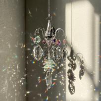 Magnificent Suncatcher Crystal Chakra Hanging Garden Decoration Sun Catcher Rainbow Maker Stained Glass Outdoor Decor Gift