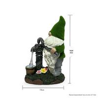 Outdoor Solar Gnome Resin Lamp - Cute Garden & Lawn Decoration black