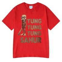 Tung Tung Tung Sahur Funny Italian Brainrot Baseball Bat Meme T-shirt Unisex Clothing Fashion T Shirts Unisex Summer O-Neck T Shirt S