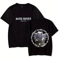 American Junior H Merch Shirt Sad Boyz 4 Life Short Sleeve TShirt Summer New Vintage Fashion Unisex and Women Streetwear 2XL