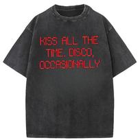 Album Unisex Cotton Shirt Harry Styles Kiss All The Time Disco Occasionally  Summer ONeck Short Sleeve Tshirt S