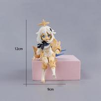 14CM Genshin Impact Hu Tao Paimon Anime Figure PVC Action Figure Model Sculpture Hand-made Desktop Decoration Children Gifts no box