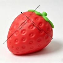 Didelis braškinis minkštas žaislas Ypač didelis braškinis fidget žaislas Lėtai kylantis Formuojamas nusiminimo kamuoliukas suaugusiems draugų dovanoms