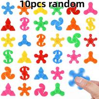 10pcs Mini Fingertip Gyro Spinner Colorful Spinning Toys for Kid Party Favor Toys Rotating Gyroscope Decompression Funny Gifts