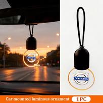 Car Glow LED Light Pendant Hanging Rearview Mirror Accessories For Volvo Xc60 Xc90 V40 V60 S60 V50 V90 S80 C40 XC40 V70 XC70 C30