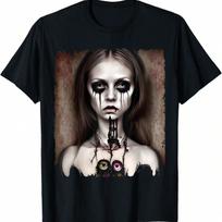 Goth Aesthetic Grunge Occult Emo Satanic Sad Gothic  T-Shirt S įvairiaspalvis