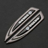 2 vnt. Automobilio metalinis šoninis logotipo lipdukas metaliniai automobilio lipdukai tinka Volvo C40XC60XC90S6S90 kėbulo galiniams lipdukams.