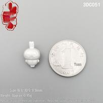 Chiikawa Jiihaachi Sterling Silver Lucky Bead Bracelet - 999 Pure Silver with Usagi and Nyaa Charm Silver 999: Single Price