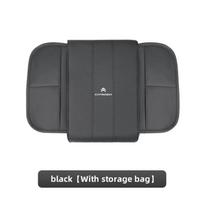 Car Leather Armrest Box Pad Memory Foam Armrest Mat For Citroen Celysee C6 C3 C5 C1 C2 C4 Aircross Picasso Cactus Berlingo Saxo juoda