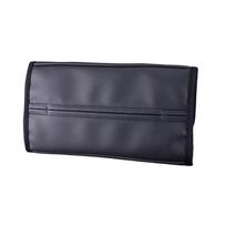 NAPOLEX Car Tissue Visor Black Finish with Velcro Fastener Easy Installation NAPOLEX Cover/Holder (Sun Compatible) - Genuine-Look Leather-Like - -