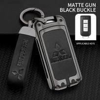For Mitsubishi Xpander Outlander ASX Pajero Eclipse Cross Montero Zinc Alloy Leather Car Remote Key Case Cover Shell Accessories