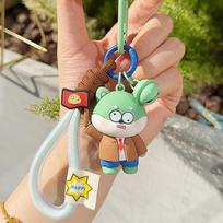 Plants Vs Zombies Pvc Keychain With Cute Dog Design For Student Backpack Decor Flag