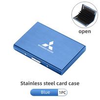 Stainless Steel Credit Cards Holder Metal ID Card Clip For Mitsubishi Outlander Lancer L200 ASX Pajero Grandis Eclipse
