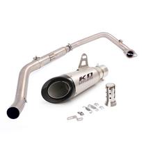 For CF Moto NK250 250SR NK300 300SR Motorcycle Full Exhaust System 51mm Muffler Stainless Steel Header Link Pipe DB Killer