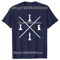 Funny Retro Chess Pieces Player Tshirts Unisex Fashion Casual Tshirt 100 Cotton Loose Oversized Game Knight King Queen T Shirt S