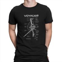 Interstellar Cooper Science Fiction Film Male Harajuku Tops T Shirt O Neck Voyager Program Fashion Polyester TShirts S