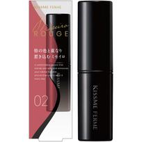 KiSS Me FERME Miseyro Rouge 02 Red Rendezvous 3.7g: A fresh, skin-friendly coral shade with moisturizing serum ingredients.