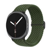 Braided Band For Samsung Galaxy Watch 8/8 classic 44mm 40mm 46mm wristband belt Bracelet correa pulseira Galaxy Watch 8 Straps Galaxy watch 8 40mm armijos žalia spalva