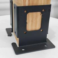 Outdoor Gazebo Frame Connector Bracket Heavy Duty Steel Support for 2 4 8 16 Piece Gazebo Frame Assembly with Multiple Mounting Holes S juoda