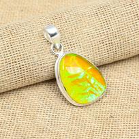 Yellow Australian Triplet Opal 925 Solid Silver Handmade Fantastic Jewelry Women Pendant 1.57 Inches geltona
