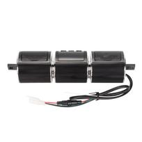 Motociklo Bluetooth garsiakalbis Belaidis IP54 Vandeniui atsparus DC12V Ant vairo montuojama o Garso sistema juoda