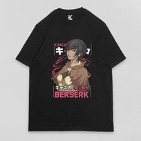 Casca  Berserk Manga Strip Guts Berserker Anime Tshirt T-Shirt Tee ALL SIZES Cotton S juoda