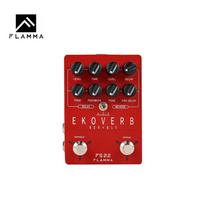Flamma FS22 Ekoverb Stereo Delay Reverb Effects Pedal raudona