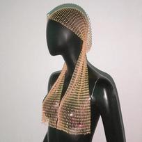 Glitter Rhinestone Woman Bandana Hair Band Diamond Head Wraps Headband Headscarf Rave Festival Turban Clubwear Party Headwear One Size