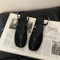 Stylish retro simple mesh breathable bag head sandals women's 2025 summer new commuter with skirt Roman shoes 35 juoda