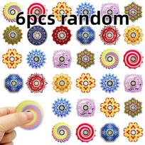 6 VNT Spalvingi Mandalos Rašto Maži Nešiojami Fidget Suktukai Didmeninė Prekyba Linksmi Vaikų Gimtadienio Šventės Smulkmenos Nerimo ADHD Streso Malšinimo Žaislas