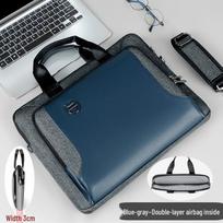 Men's 16/17 Inch Shockproof Laptop Bag: Cross-border Handheld Briefcase with Large Capacity and Single Shoulder Strap 13.3/14 inch