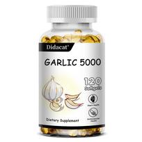 Odorless Garlic Extract 5000 mg Cholesterol & Antioxidant Supplement 120 Capsules 120 Capsules