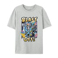 Astronaut Riding A Dinosaur Farting Tshirts Vintage T Shirts Brand Clothing Shirts Cotton TeeShirt Plain S