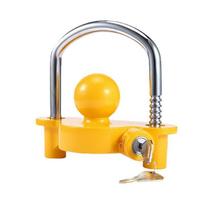 Aluminum Alloy Anti-Theft U-Shaped Tow Hitch Lock for Car, Yacht, RV, and Ball Mount. geltona