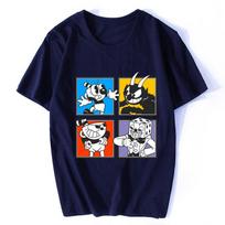 Cuphead Characters Unisexs TShirts Clothing Tees Custom t shirt Summer Short Sleeve Cotton Tshirt Streetwear S